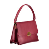 Rote Lederhandtasche