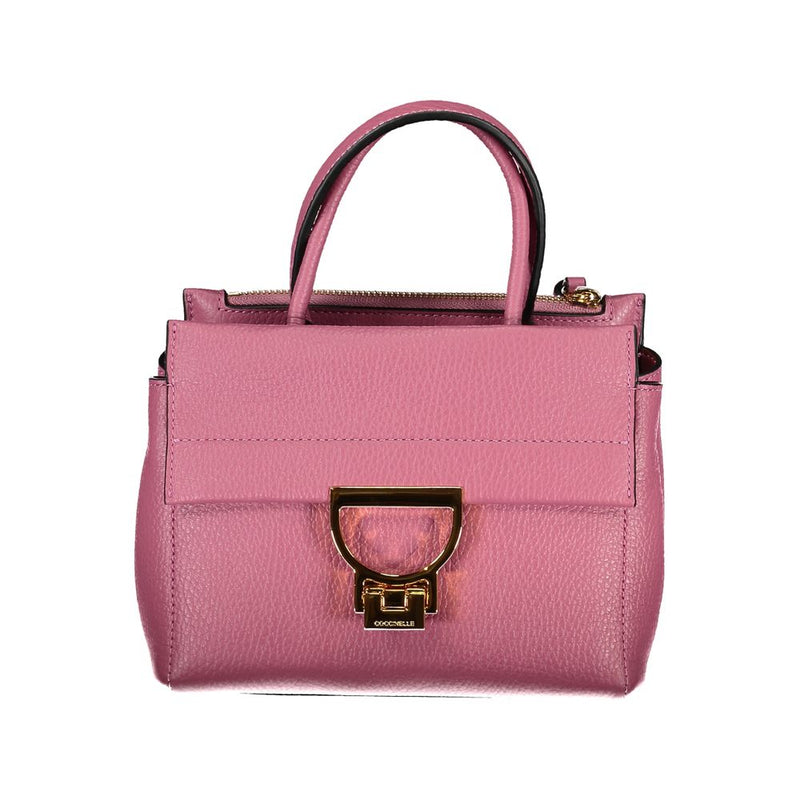 Bolso de cuero rosa