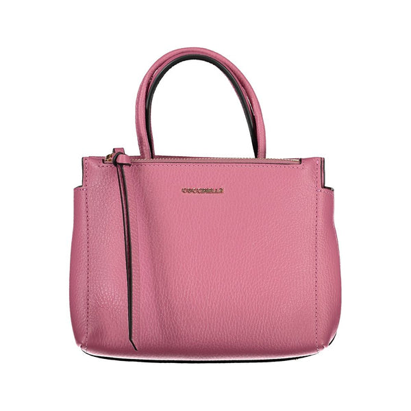 Bolso de cuero rosa