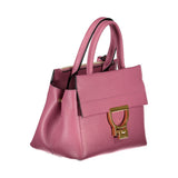 Bolso de cuero rosa