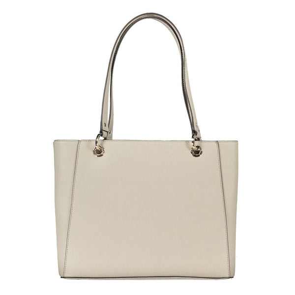 Beige Polyethylenhandtasche