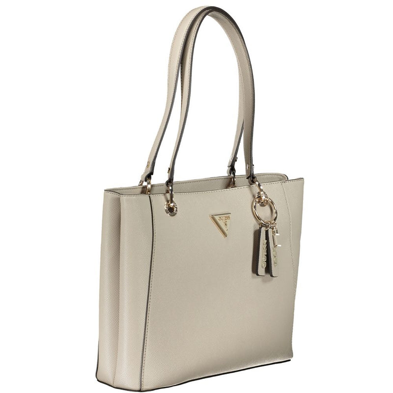 Bolso de polietileno beige