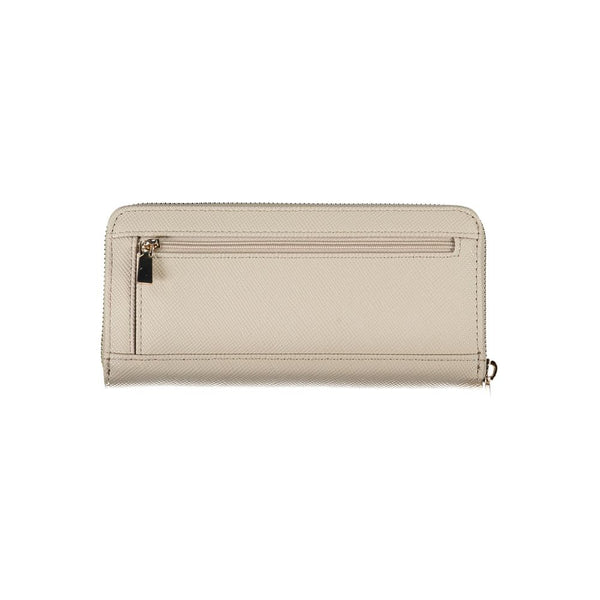 Beige Polyethylen -Brieftasche