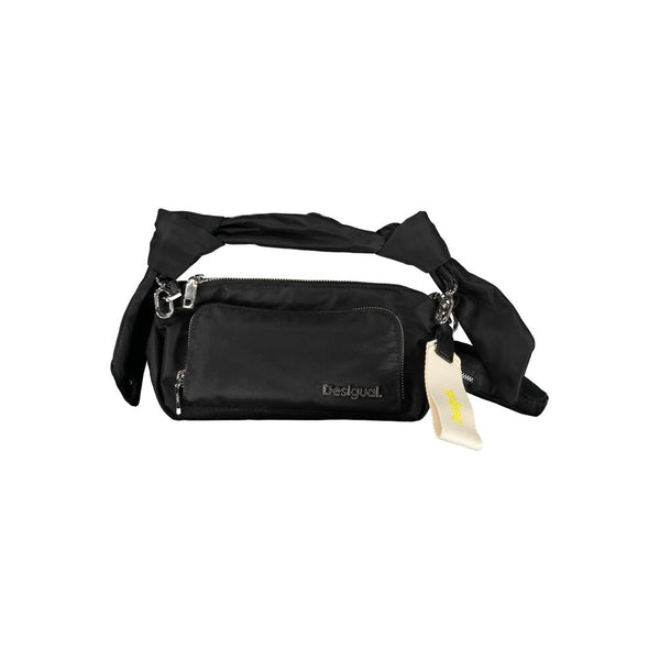 Schwarze Polyesterhandtasche