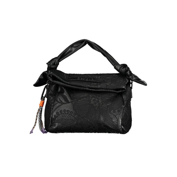 Schwarze Polyethylenhandtasche