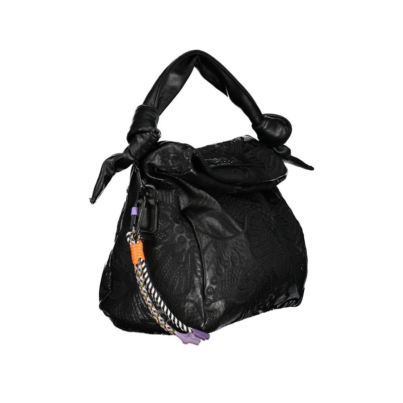 Schwarze Polyethylenhandtasche