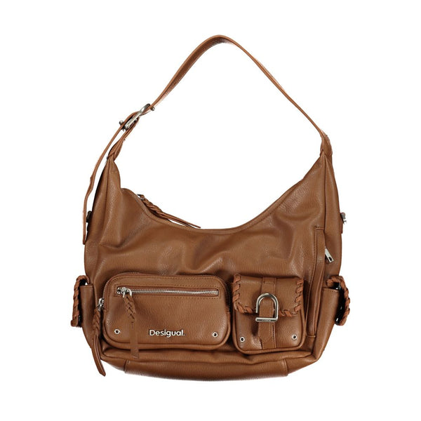 Braune Polyethylenhandtasche