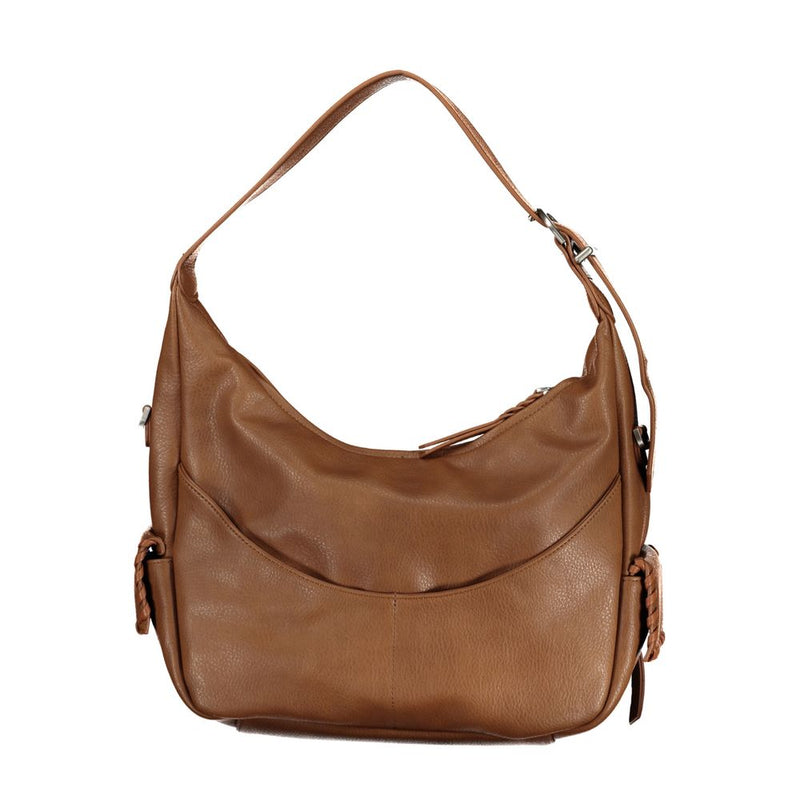 Brown Polyethylene Handbag