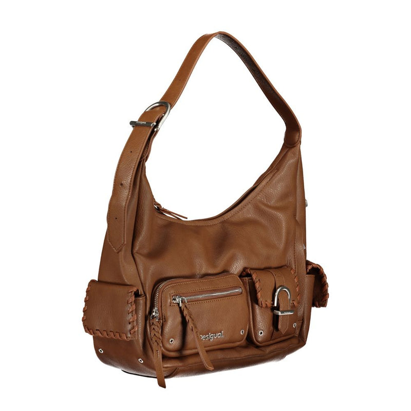 Braune Polyethylenhandtasche