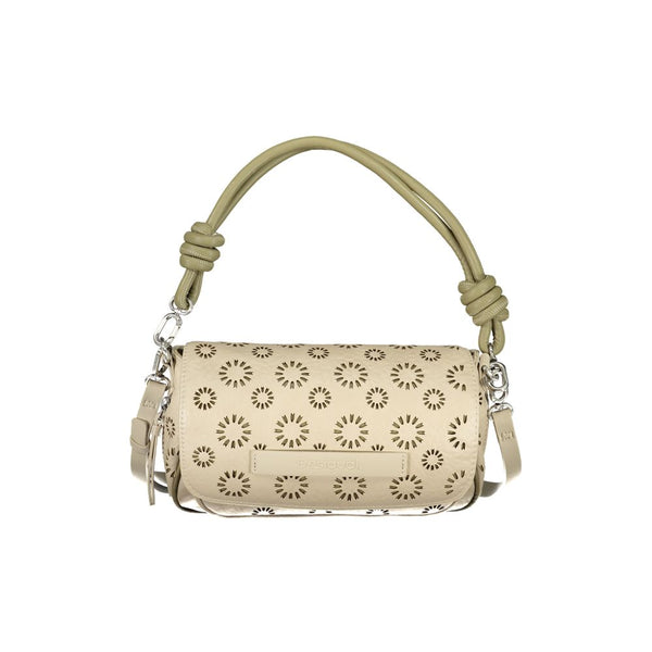 Beige Polyethylenhandtasche