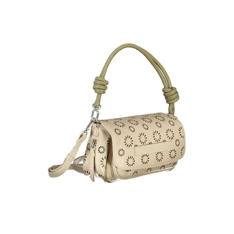 Beige Polyethylenhandtasche