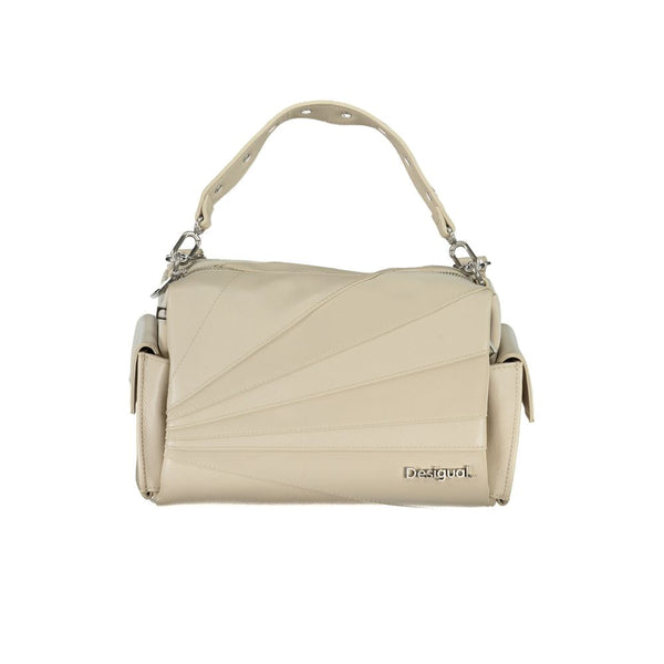 Bolso de polietileno beige