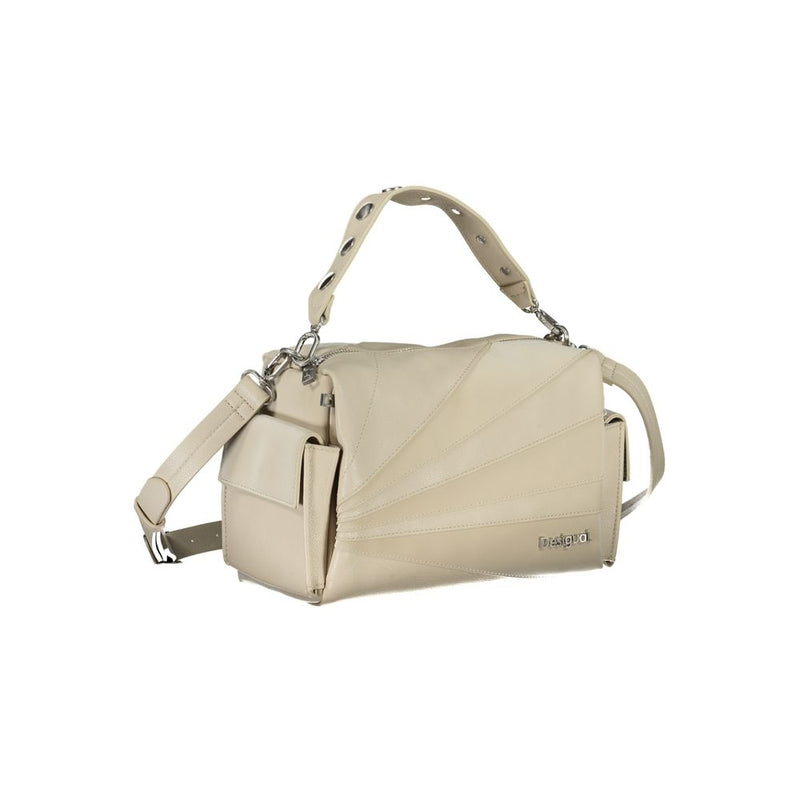 Bolso de polietileno beige