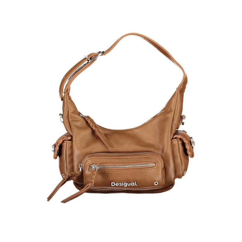 Braune Polyethylenhandtasche