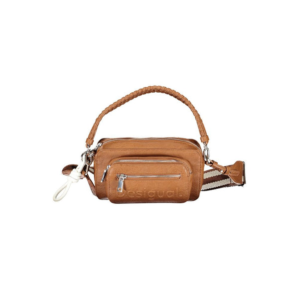 Braune Polyethylenhandtasche