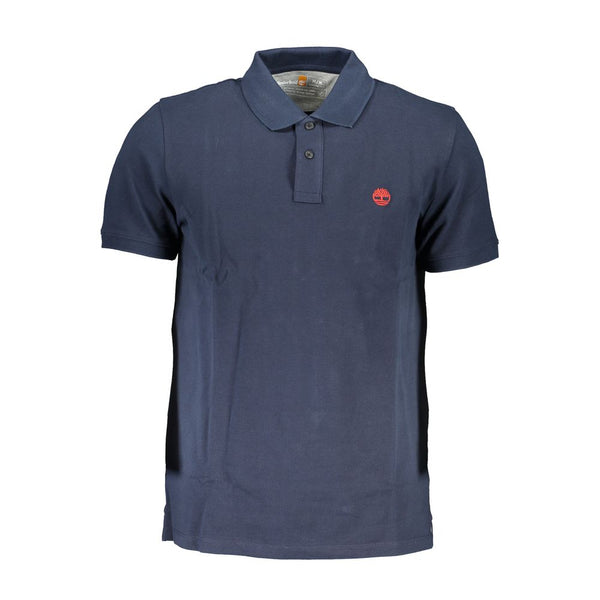 Polo en coton bleu