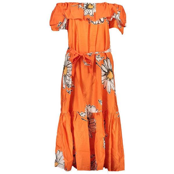 Vestido de algodón naranja