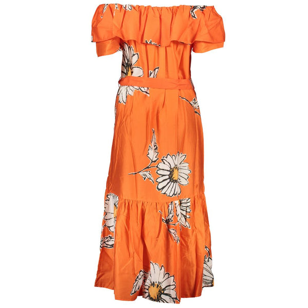 Vestido de algodón naranja