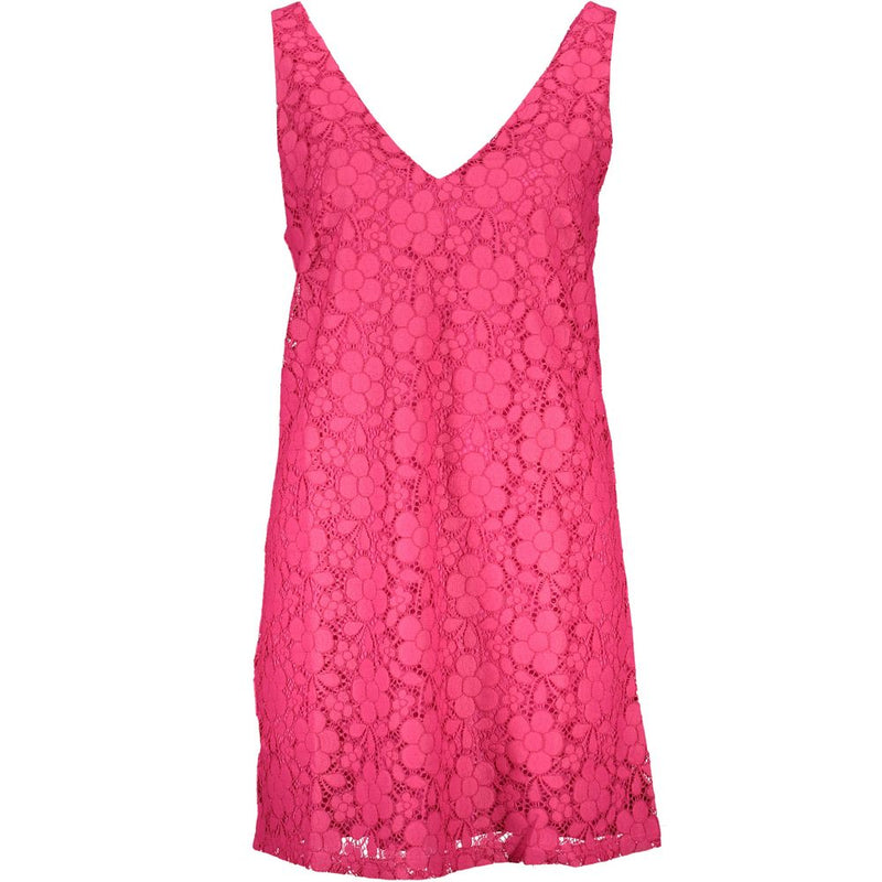 Vestido de viscosa rosa