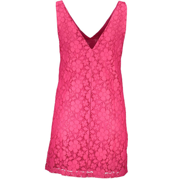 Vestido de viscosa rosa