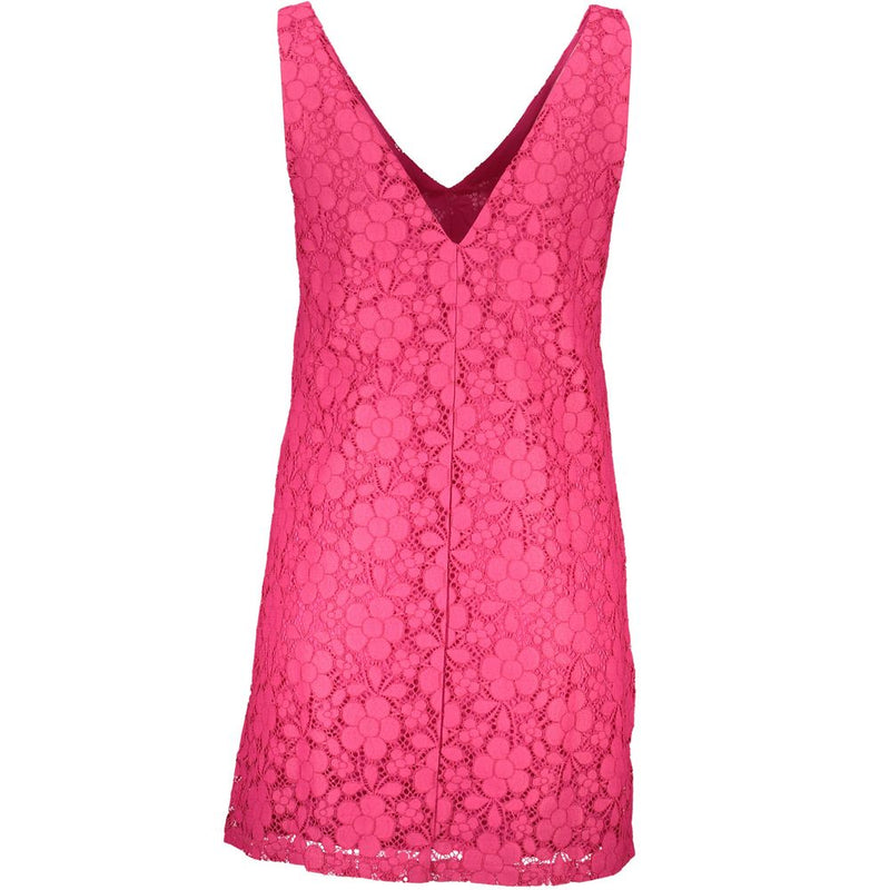 Vestido de viscosa rosa