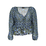 Pull en polyester bleu