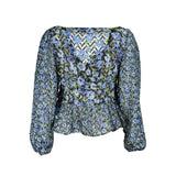 Pull en polyester bleu