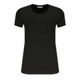 Black Elastane Tops & T-shirt