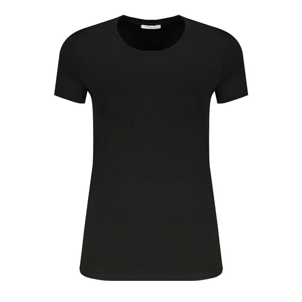 Black Elastane Tops & T-Shirt