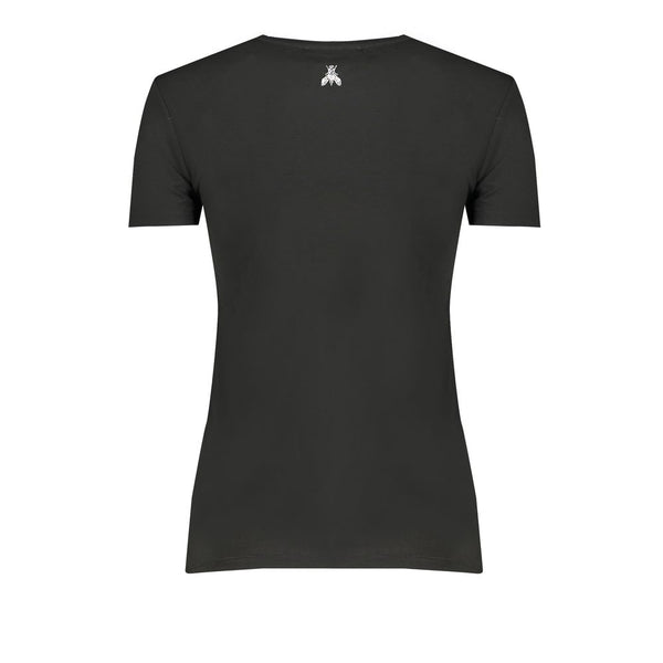 Black Elastane Tops & T-shirt