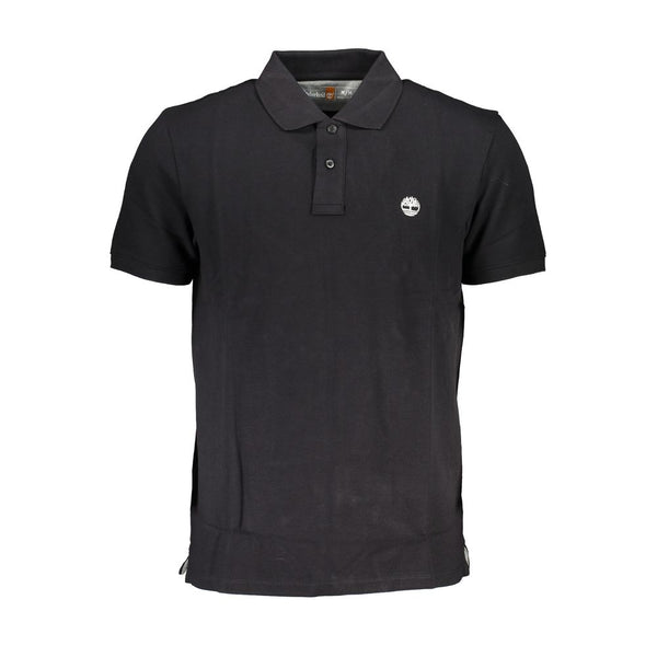 Polo en coton noir