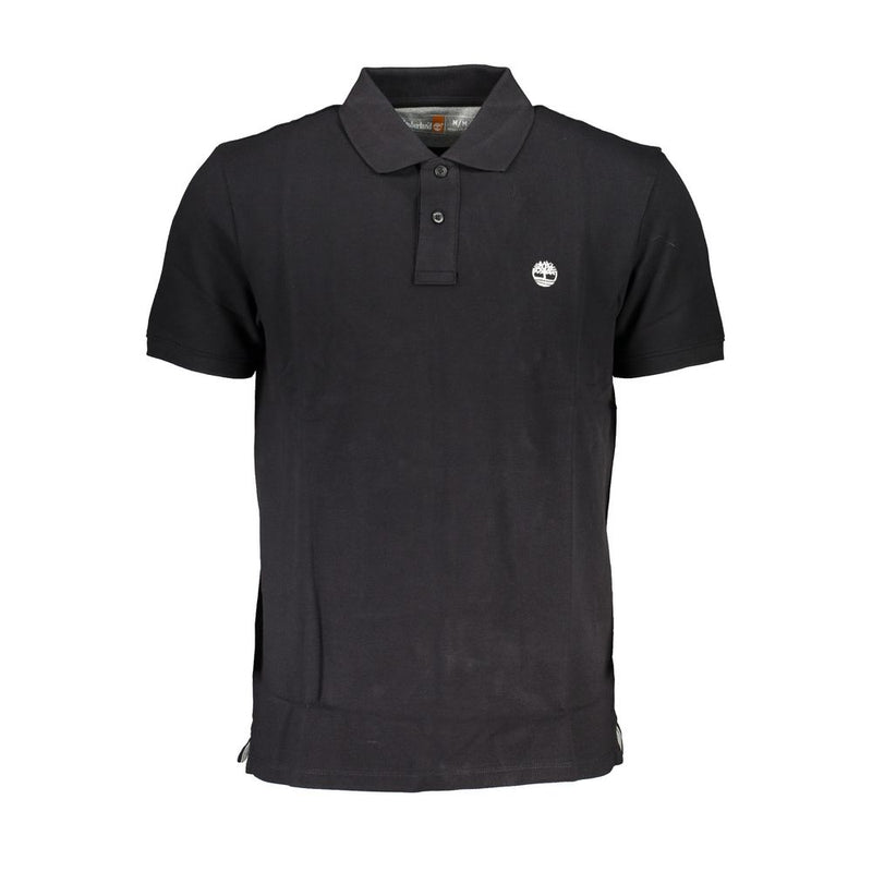 Polo en coton noir