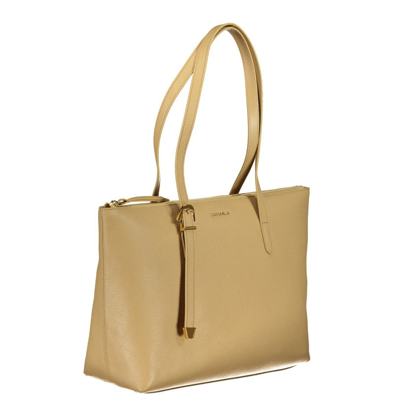 Sac à main en cuir beige