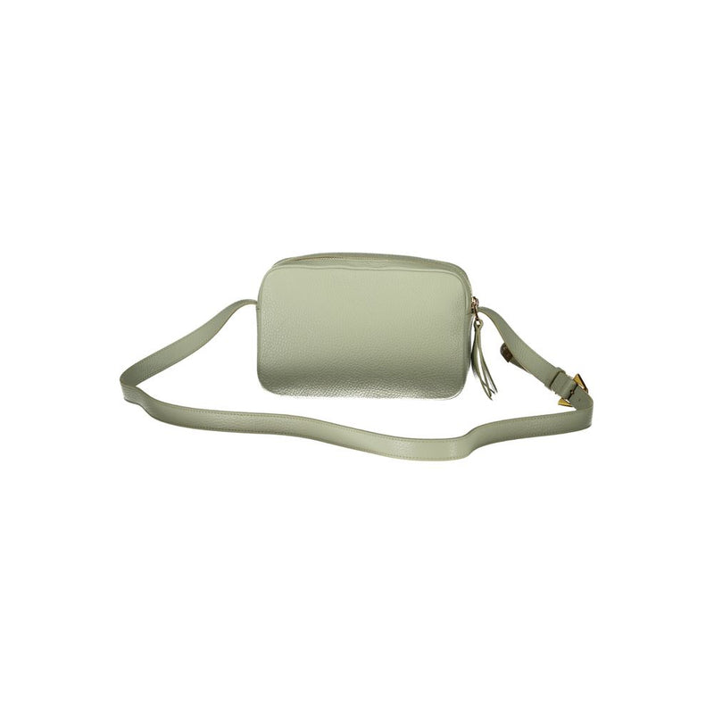 Bolso de cuero verde