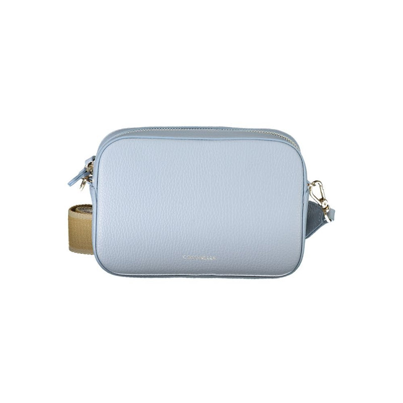 Borsa in pelle blu chiara