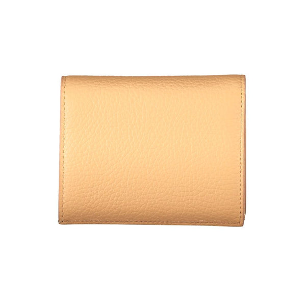 Orange Leder Brieftasche