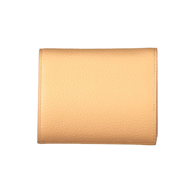 Orange Leder Brieftasche