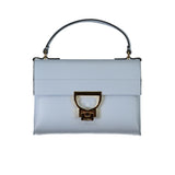 Borsa in pelle blu chiara