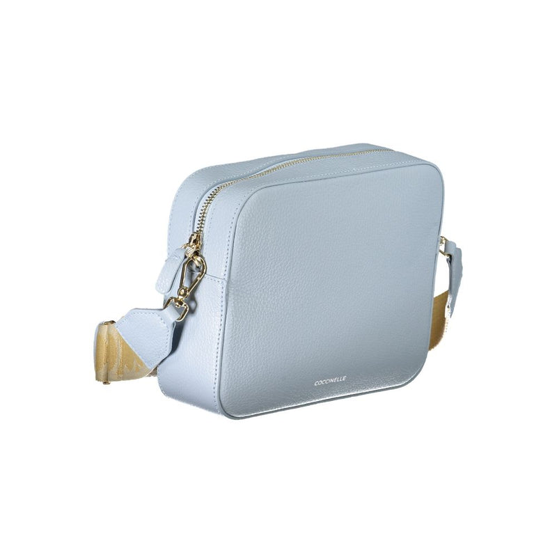 Borsa in pelle blu chiara