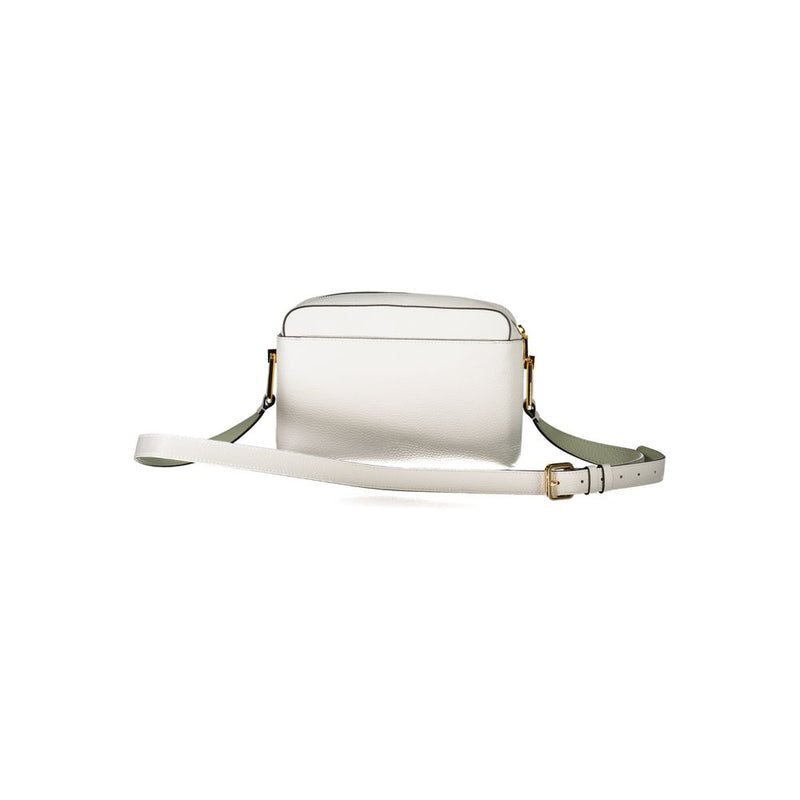 Bolso de cuero blanco