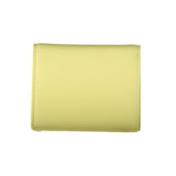 Portefeuille en cuir jaune