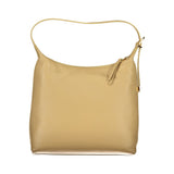 Bolso de cuero beige