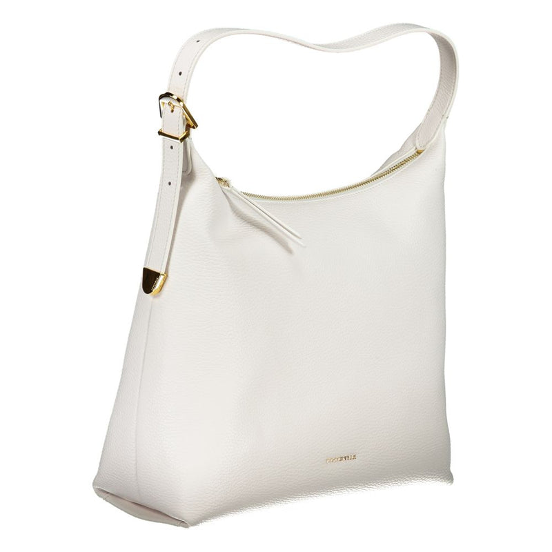 Bolso de cuero blanco