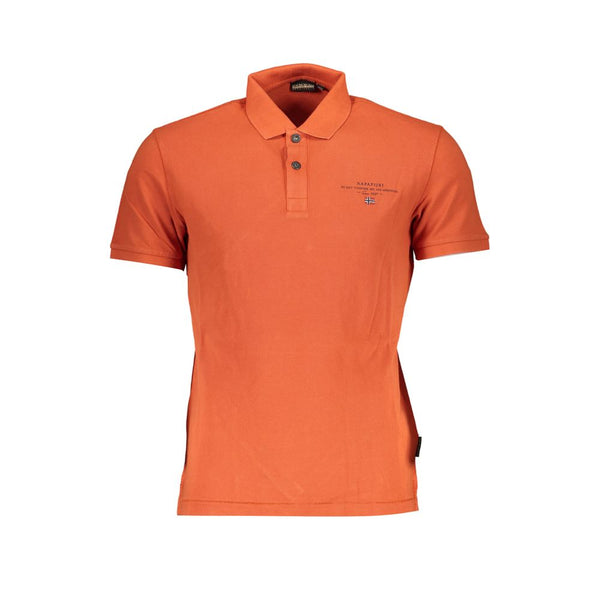 Shirt di polo in cotone arancione