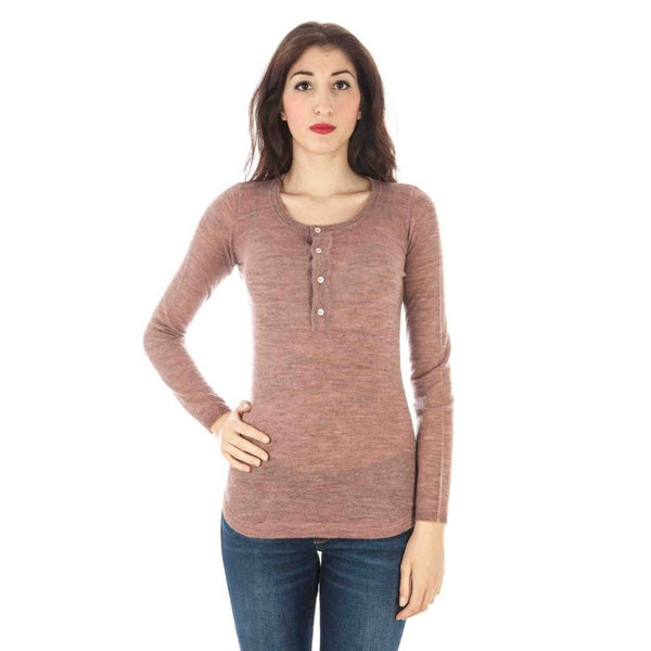 Pull en laine rose