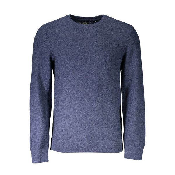 Blauer Baumwollpullover