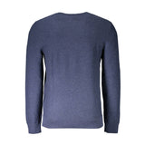 Blauer Baumwollpullover