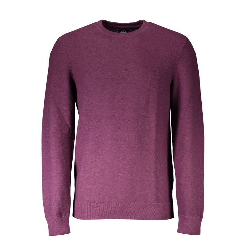 Maglione di cotone viola