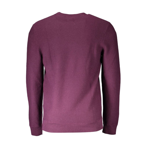 Maglione di cotone viola