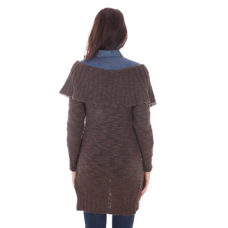 Brauner Wollpullover